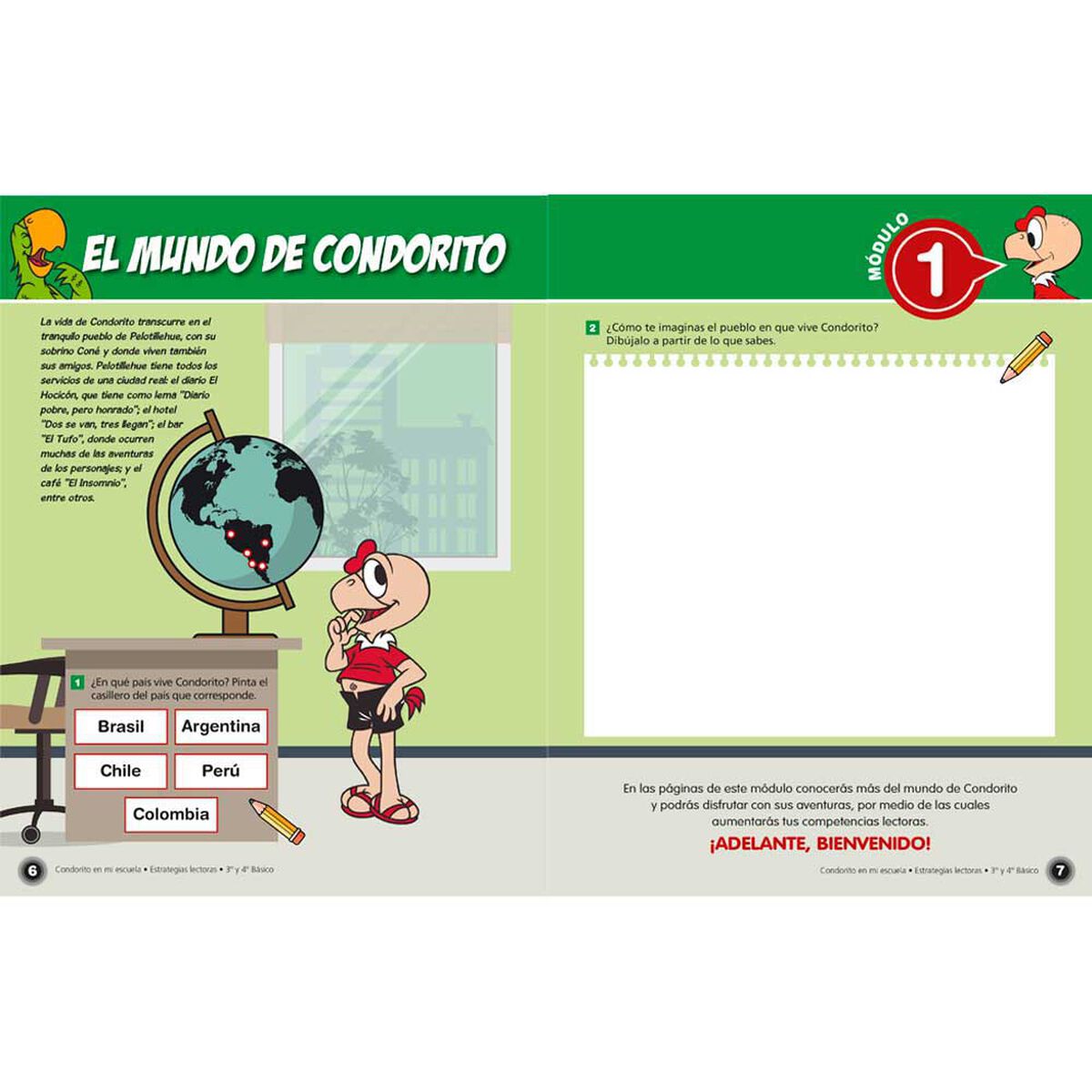 Libro Condorito en Mi Escuela: Me Acompaña 3° y 4° Básico Gabriel González Cartagena Zig-Zag