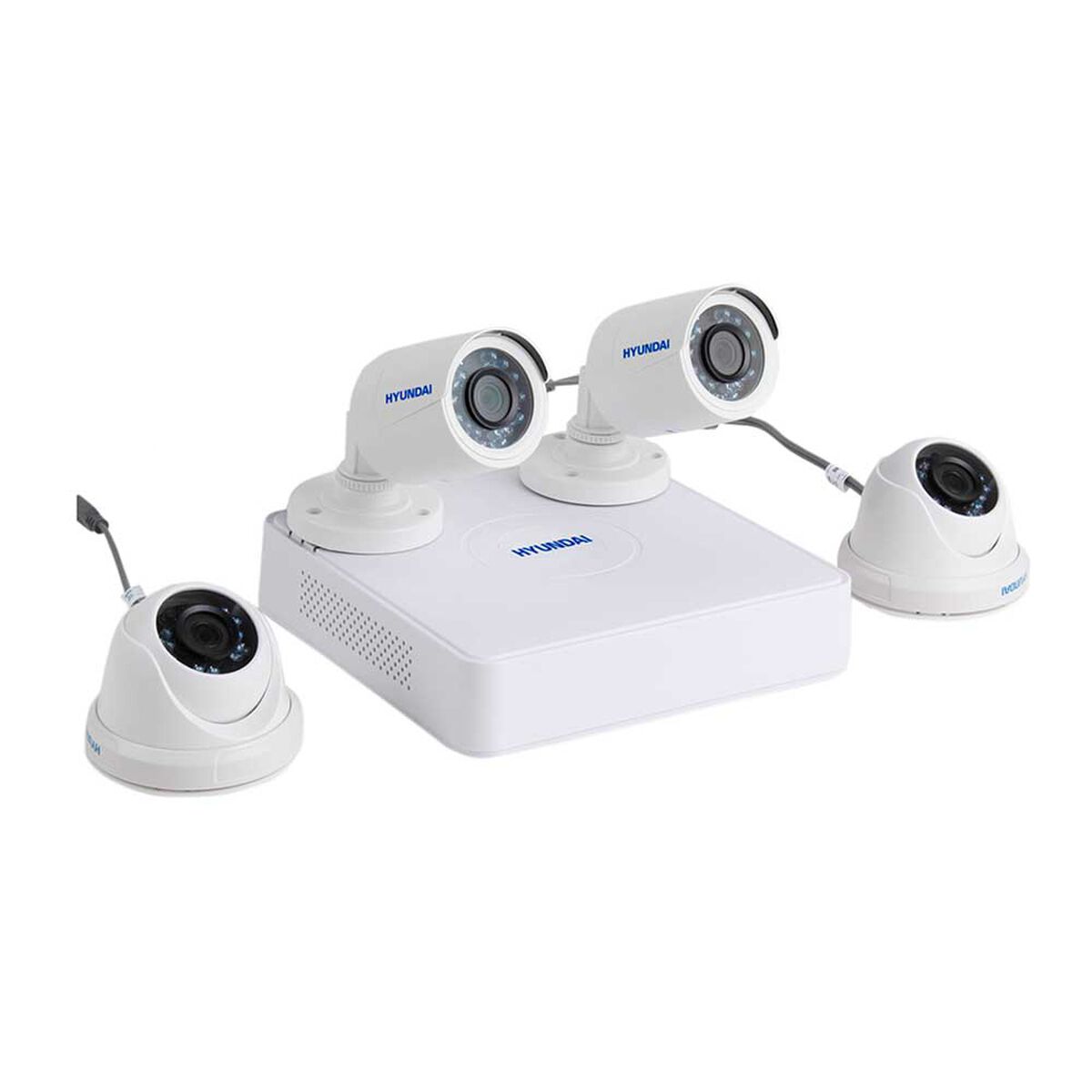 Kit 4 Cámaras de Seguridad Hyundai HY-DVR4CH DVR HD