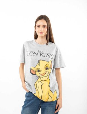 Imagen 1 del producto Polera Dibujos Animados Manga Corta Mujer Icono Gris