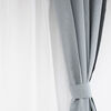 Set Cortina Doral Muguet 6 Piezas 140x220 cm Gris Perla