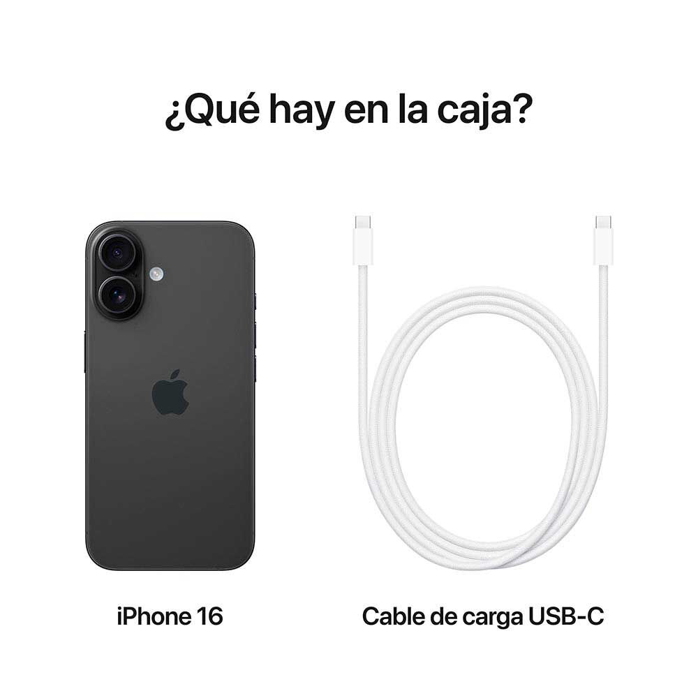 Apple iPhone 16 128GB Negro 6,9