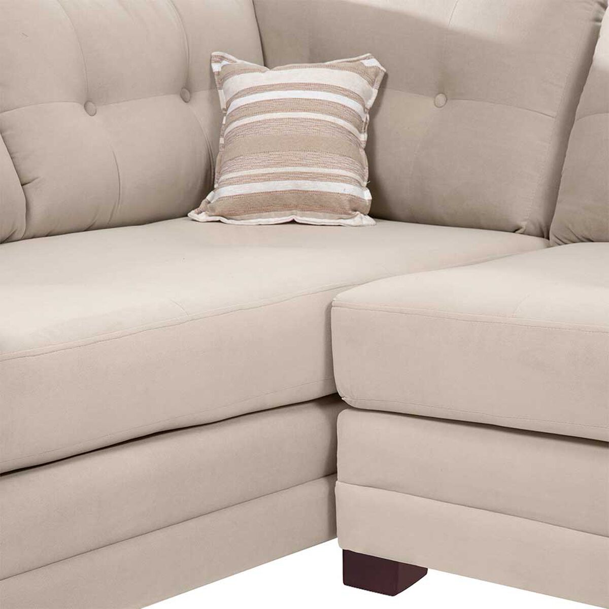 Sof&aacute; Seccional Izquierdo Living Factory Dubai 5 Cuerpos Beige