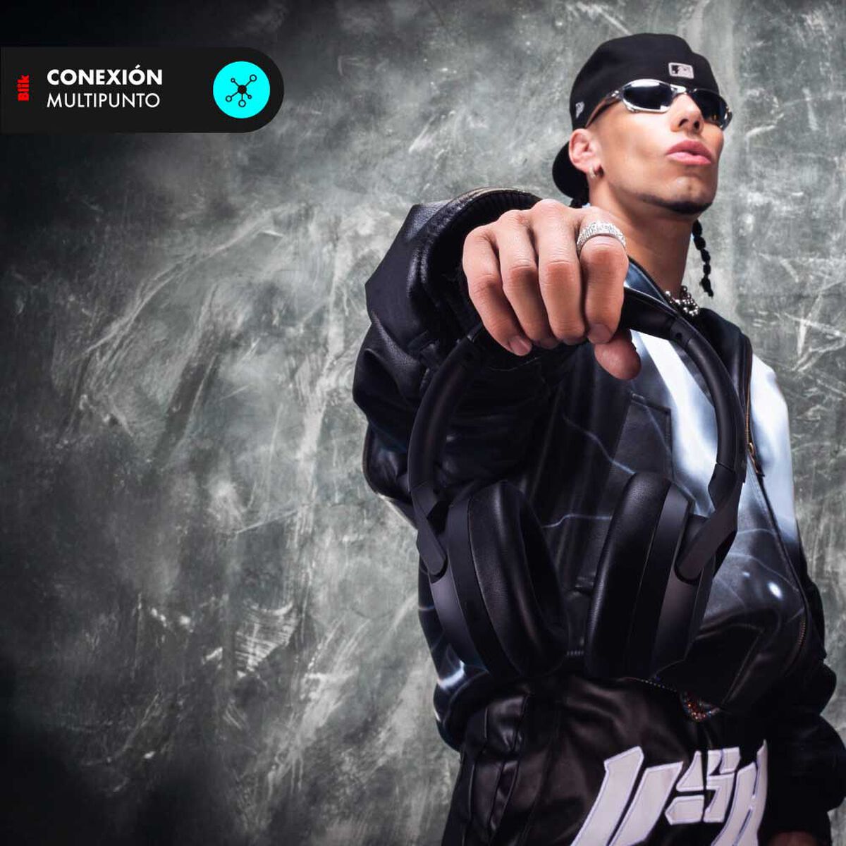 Audífonos Bluetooth Over Ear Blik Powersoul negro