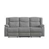 Combo Sof&aacute; Reclinable Casanova Denver 3 Cuerpos Grafito Gris + Mesa de Centro Gratis