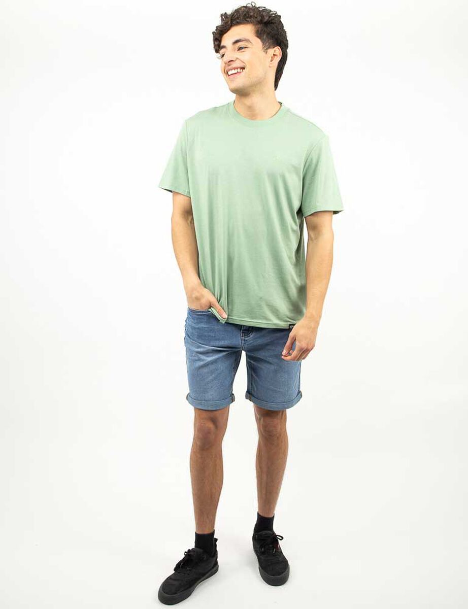 Polera Lisa Manga Corta Hombre Icono