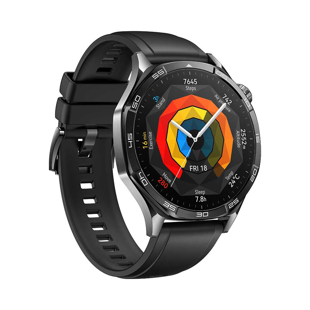 Smartwatch Huawei GT 5 46mm Black Fluoroelastomer