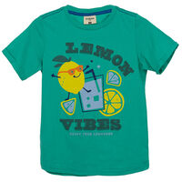 Polera Manga Corta Niño Chess Verde