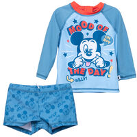 Traje de baño UV Bebé Mickey Azul