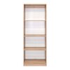 Estante TuHome Home E1 Macadamia Cart&oacute;n Blanco