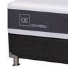Box Spring CIC 1,5 Plazas New Ortopedic + Respaldo + Velador New Torino