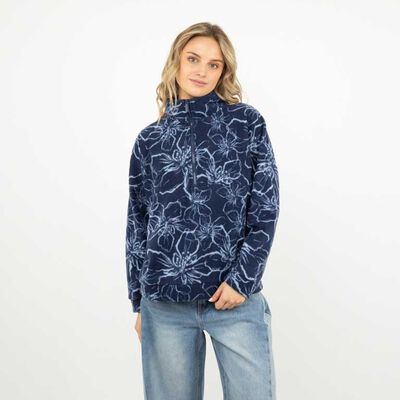 Polerón Mujer Icono Navy, Negro, Rosado