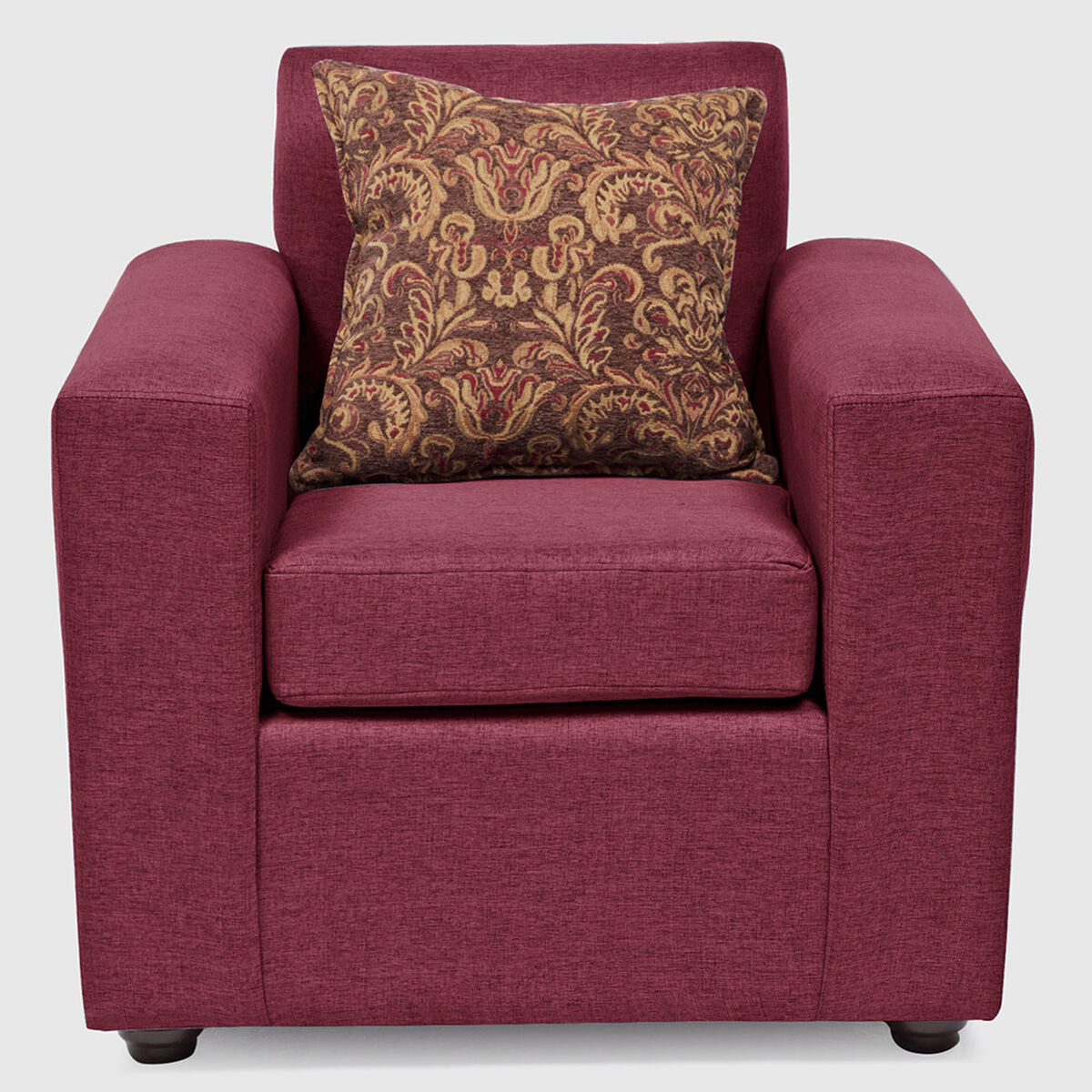 Juego de Living Almore Paris Sof&aacute; 3 Cuerpos + Dos Sillones 1 Cuerpo Rojo