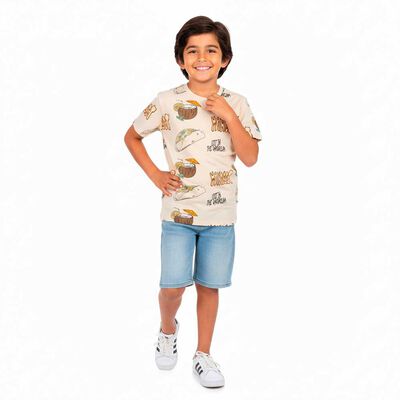 Imagen 1 del producto Polera Manga Corta Niño Cutback Amarillo, Azul, Grafito, Gris