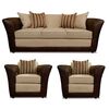 Juego de Living Elegant Detail Minesota Sofá 3 Cuerpos + Dos Sillones 1 Cuerpo Beige
