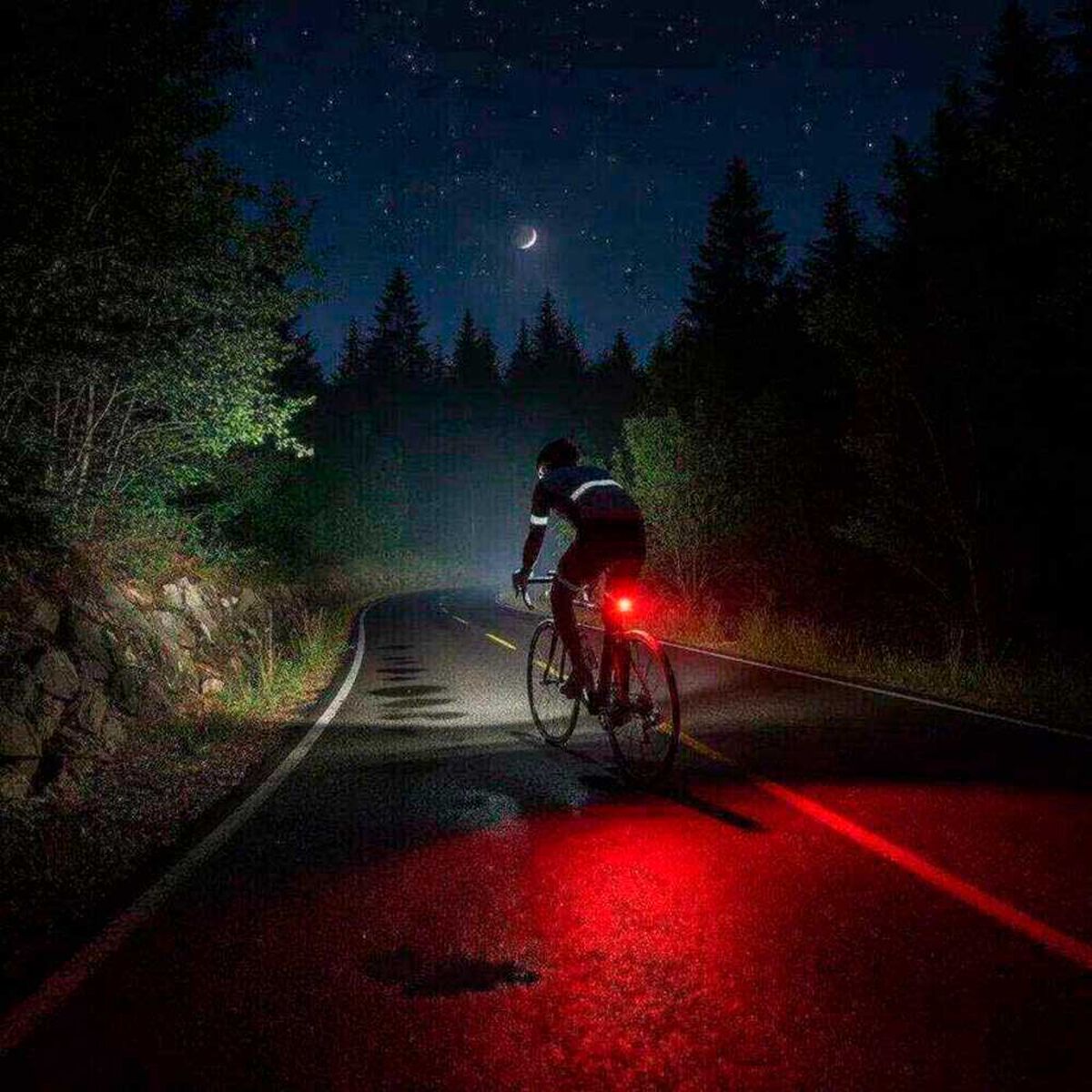 Luz Led Trasera Bicicleta Solar Contra Agua Recargable Pro Outdoor