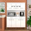 Kit Cocina Vekkahome Laura 8 Puertas Blanco
