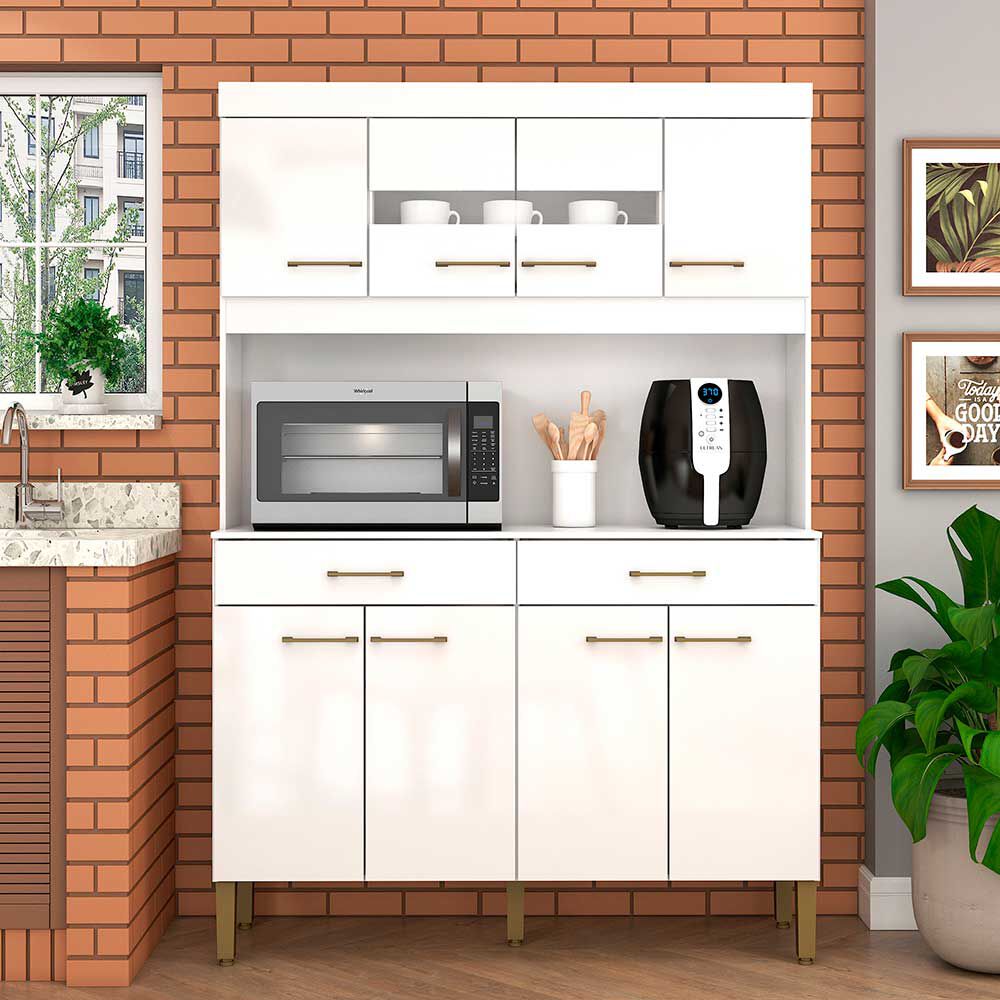Kit Cocina Vekkahome Laura 8 Puertas Blanco