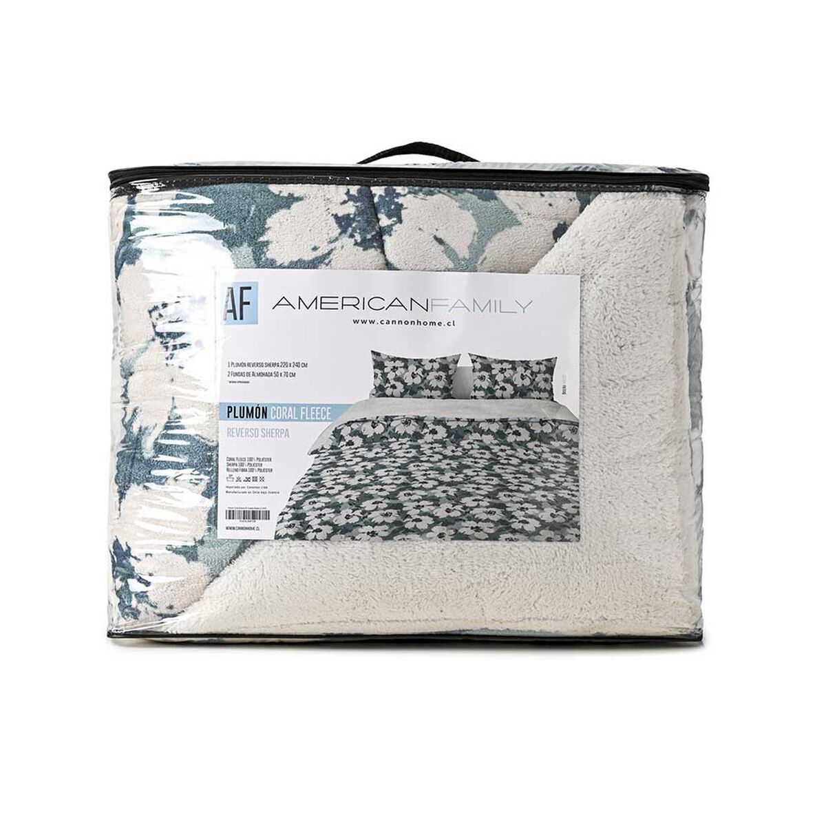 Plumón Estampado Sherpa American Family King Malise
