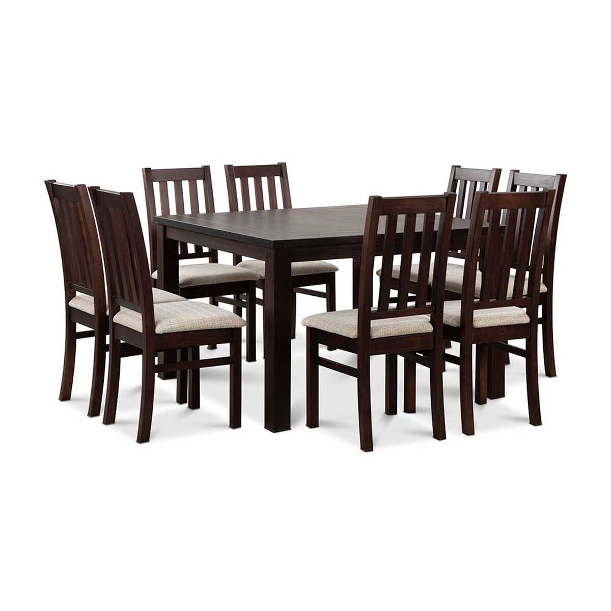 Juego de Comedor CIC Ñuble Chocolate 8 Sillas