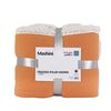 Frazada Polar Sherpa Mashini 1,5 Plazas Liso Naranjo