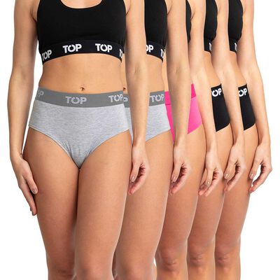 Pack 5 Calzón Pantaleta Mujer Top