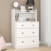 Cómoda Vekkahome White 3 Cajones Blanco