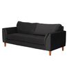 Sofá Latam Home Milan 3 Cuerpos Negro