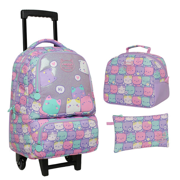 Pack Mochila Infantil, Estuche y Lonchera Head