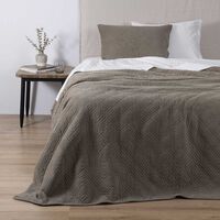 Quilt SoHome 1,5 Plazas Corduroy Taupe
