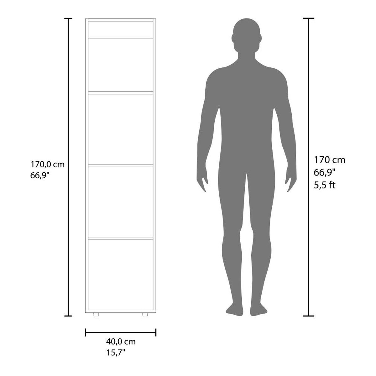 Closet Tuhome Dreams 1 Puerta  Wengue