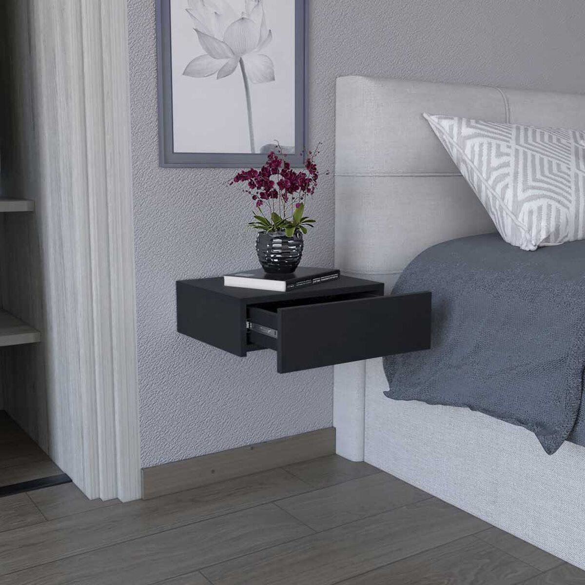 Velador TuHome Milano Flotante Wengue