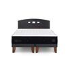 Cama Europea CIC Base Dividida 2 Plazas S&uacute;per Premium + Respaldo Gales Negro