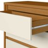 Cómoda Vekkahome Dueto 10 Cajones Café Beige