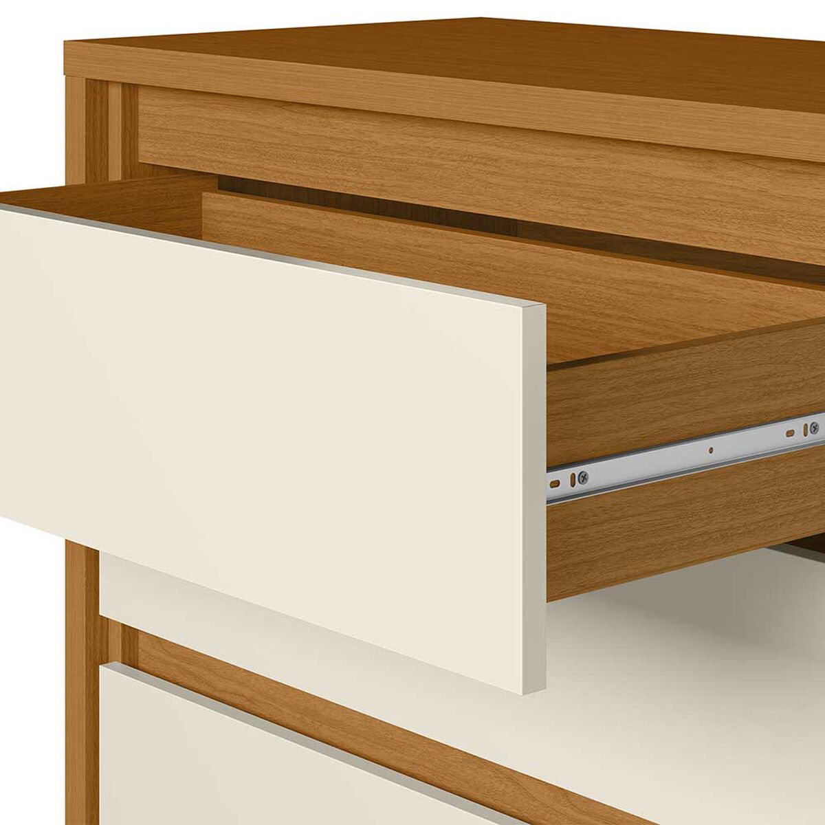 Cómoda Vekkahome Dueto 10 Cajones Café Beige