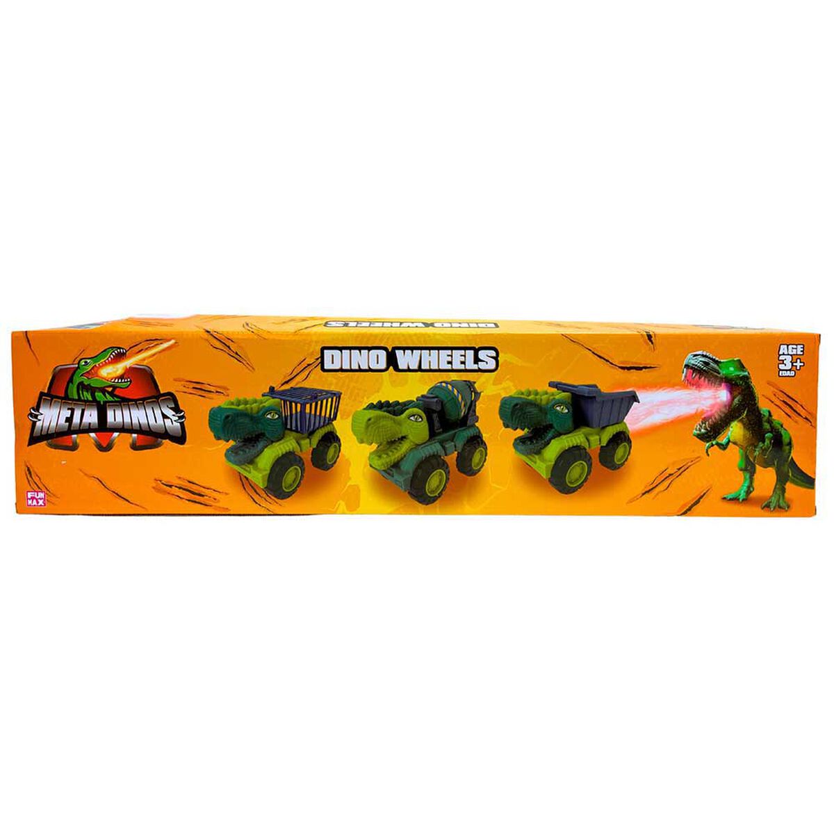 Vehiculo Free Wheel Dino Wheels Dinosaur Truck 3Pack Diseño Surtido Meta Dino