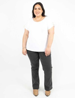 Imagen 2 del producto Polera Manga Corta Mujer Extralindas Blanco