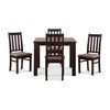 Juego de Comedor CIC Ñuble Chocolate 4 Sillas
