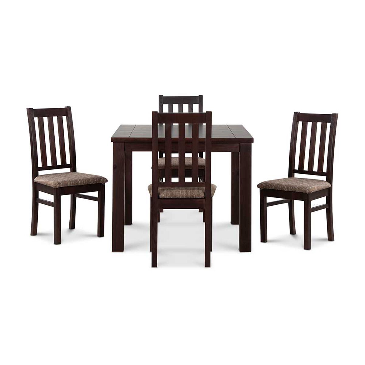 Juego de Comedor CIC Ñuble Chocolate 4 Sillas