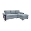 Sofá Seccional Living Factory Oregon 4 Cuerpos Gris
