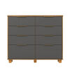 C&oacute;moda Vekkahome Dubai 8 Cajones Gris
