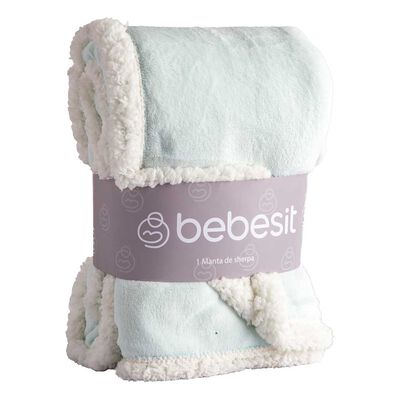 Manta Sherpa Celeste Bebesit