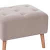 Pouf Latam Home Lyon Lino Blanco