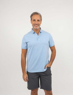 Imagen 1 del producto Polera Piqué Manga Corta Hombre Portman Club Celeste, Charcoal, Coral, Navy, Verde