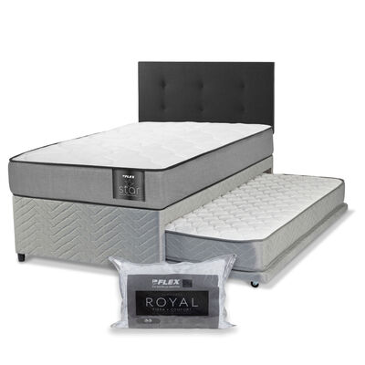 Imagen 1 del producto Divan Flex 1,5 Plazas Star + 1 Respaldo + 1 Almohada