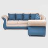 Sofá Seccional Almore New Irlanda 5 Cuerpos Beige Azul