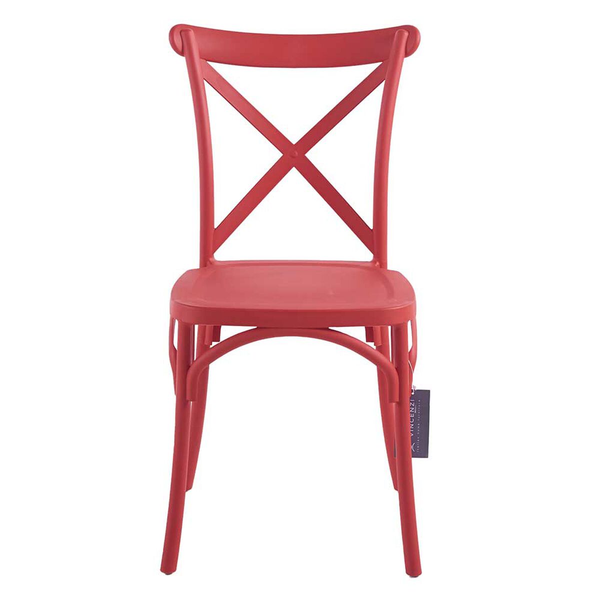 Silla Vincenzi Crossback Rojo