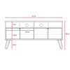 Combo Mesa de Centro + Rack + Buffet + Bar TuHome Vassel