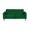 Sofá Latam Home Salermo Tela Velvet 2 Cuerpos Verde