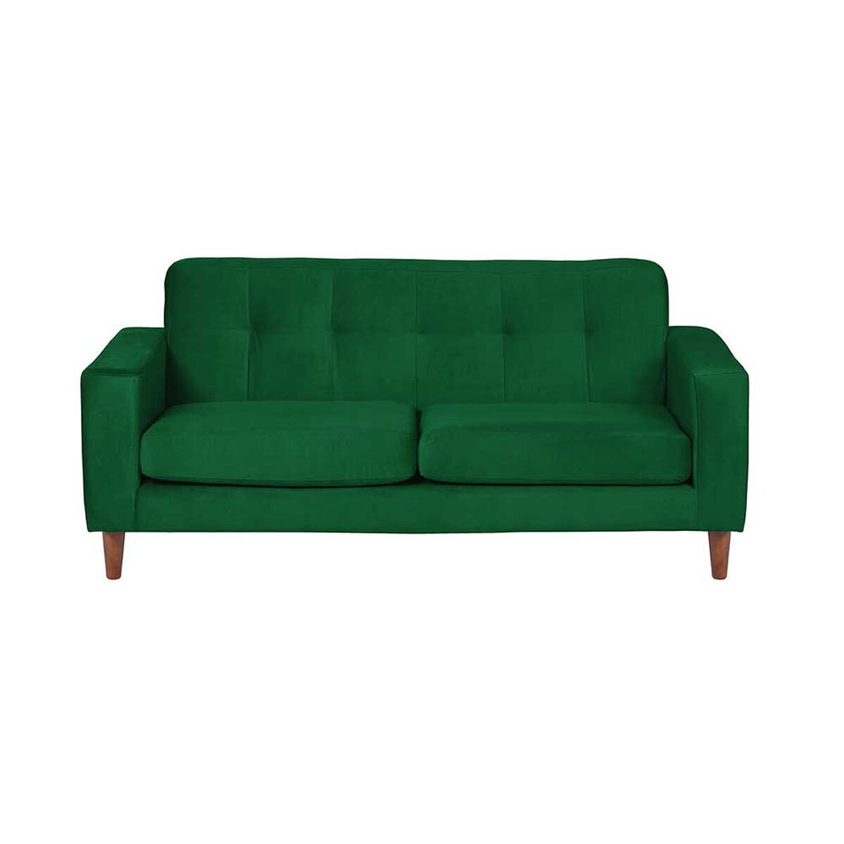 Sofá Latam Home Salermo Tela Velvet 2 Cuerpos Verde