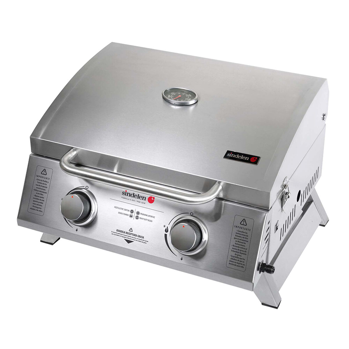 Parrilla a Gas Piezo Eléctrico Sindelen PGM-2QIN